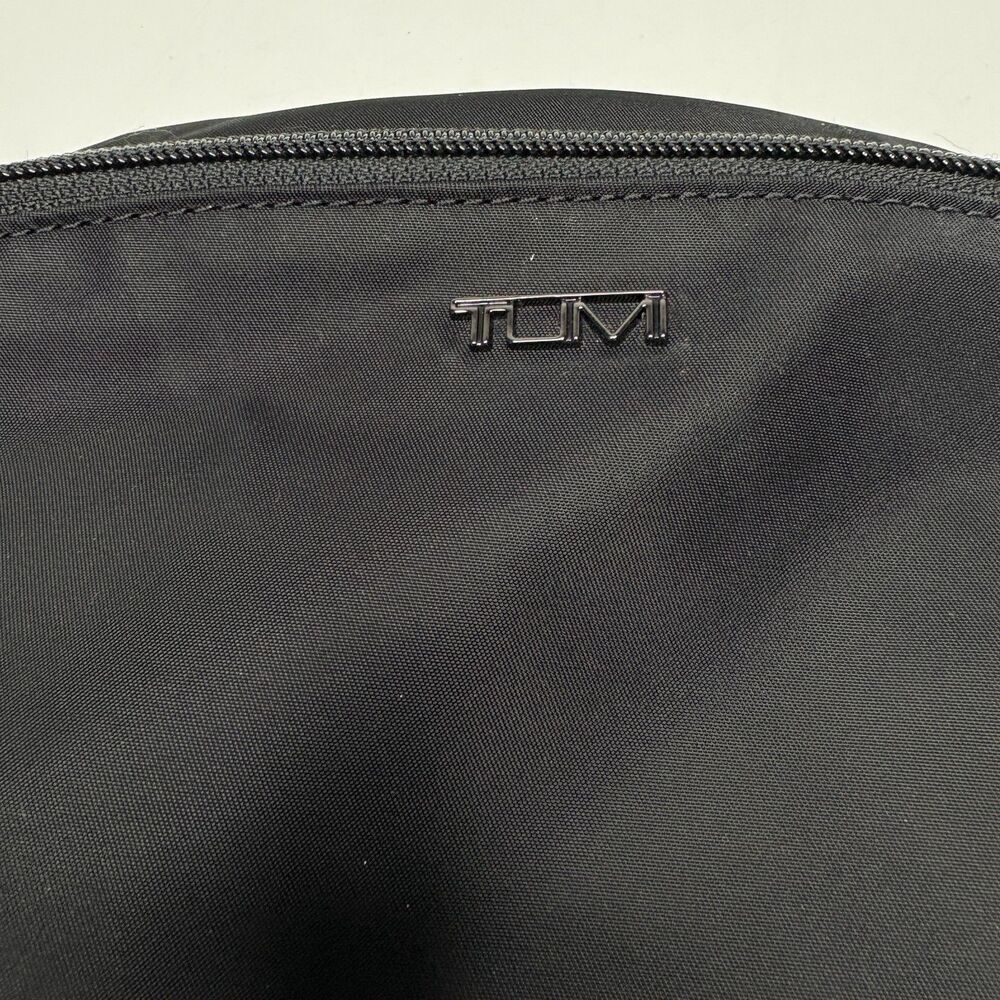 TUMI Voyageur Just in Case Black Nylon Backpack Monogrammed "SJN" - Picture 5 of 12